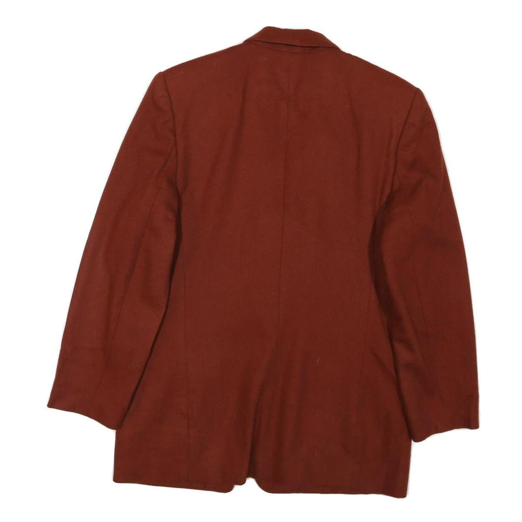 REQUIREMENTS Womens Rust Single Button Wool Jacket UK 10 Classic Tailored Blazer