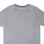 UNDER ARMOUR Mens Grey Performance T-Shirt XL Short Sleeve Crew Neck Lightweight