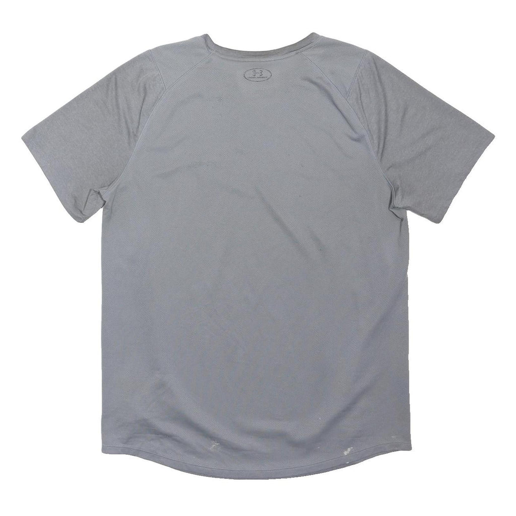 UNDER ARMOUR Mens Grey Performance T-Shirt XL Short Sleeve Crew Neck Lightweight