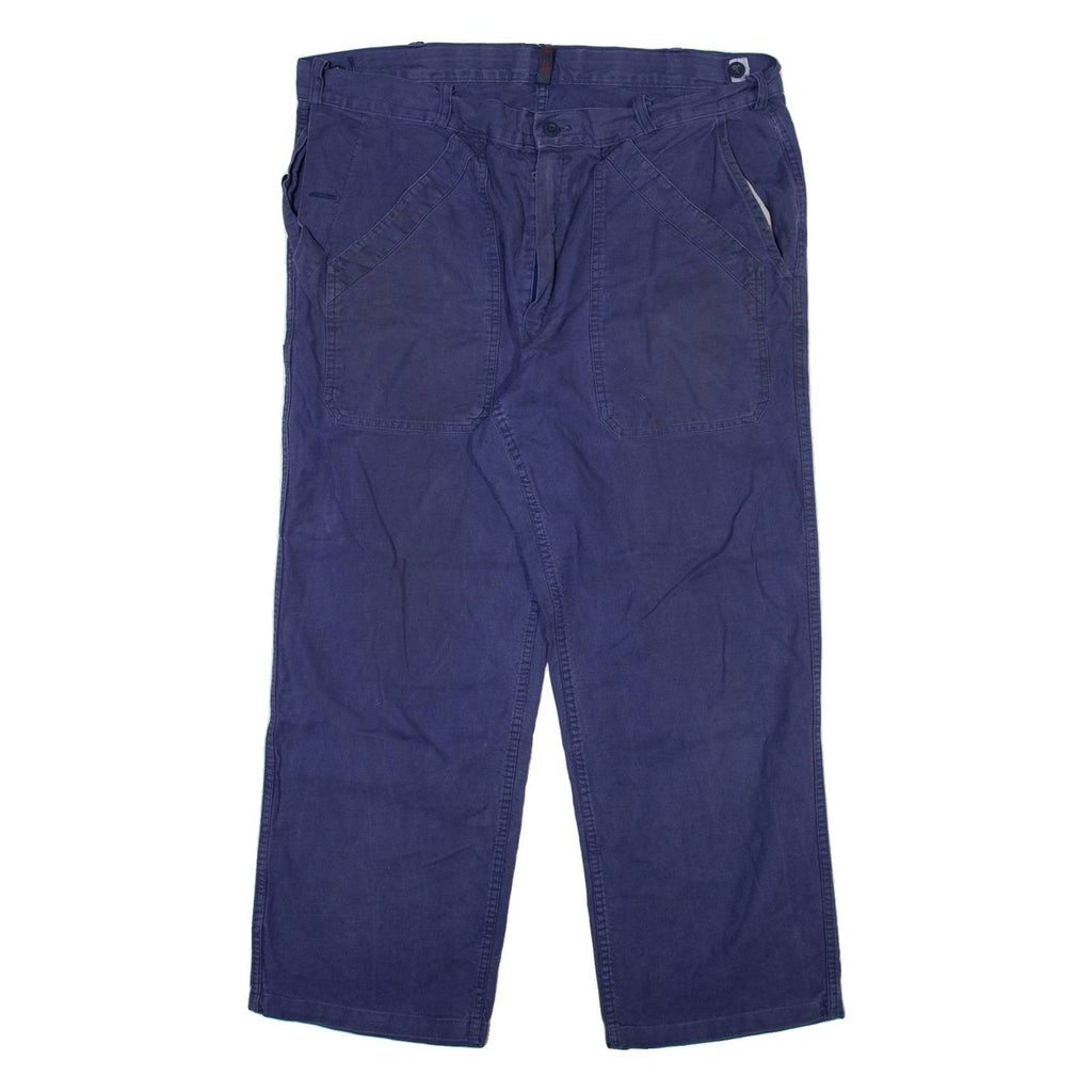 SPILAG Mens Trousers Blue Relaxed Straight W38 L27