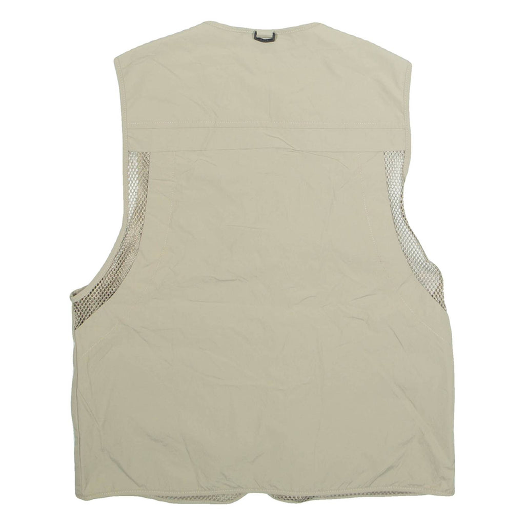 GARAGE Mens Gilet Beige Nylon S