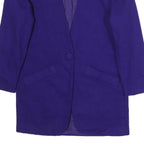 KGR Womens Blue Wool Button Jacket M Classic Tailored Style