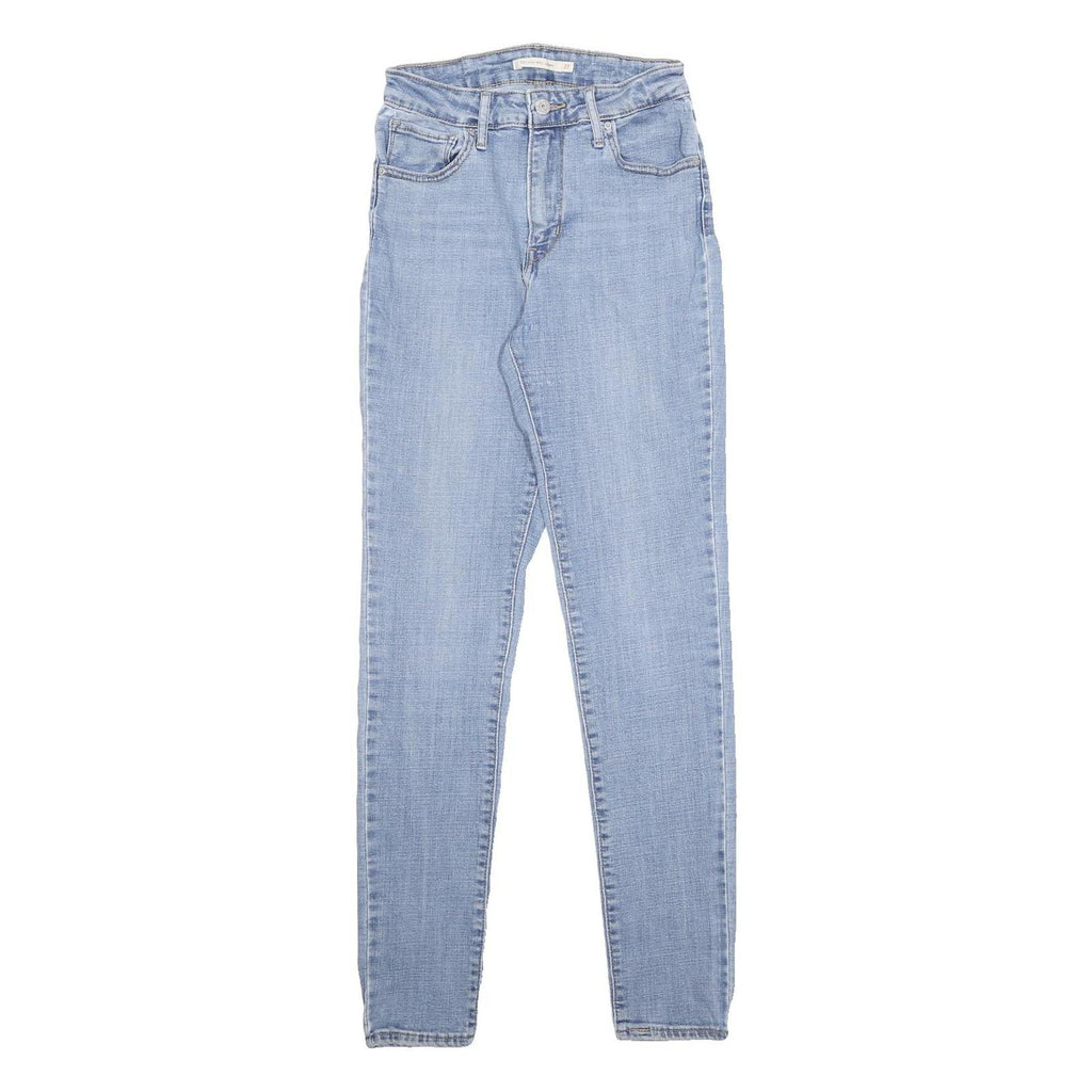 LEVI'S 721 Womens Slim Light Blue Denim Jeans W24 L32 Classic Zip Pockets