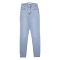 LEVI'S 721 Womens Slim Light Blue Denim Jeans W24 L32 Classic Zip Pockets