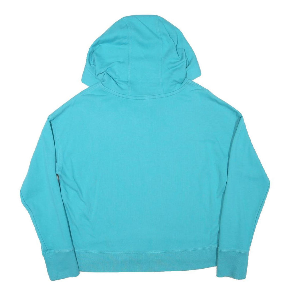 CALVIN KLEIN PERFORMANCE Womens Turquoise Hoodie L Cotton Blend Casual