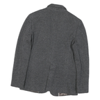 MASSIMO DUTTI Womens Grey Button Jacket S Polyester Blend Woven Classic Fit