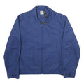 RIVERSIDE Mens Blue Jacket M Polyester Zip Plain Classic Fit Casual Outerwear