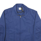 RIVERSIDE Mens Blue Jacket M Polyester Zip Plain Classic Fit Casual Outerwear