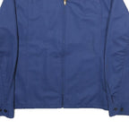 RIVERSIDE Mens Blue Jacket M Polyester Zip Plain Classic Fit Casual Outerwear
