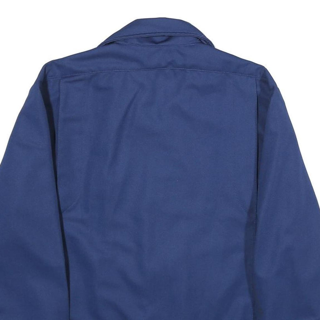 RIVERSIDE Mens Blue Jacket M Polyester Zip Plain Classic Fit Casual Outerwear