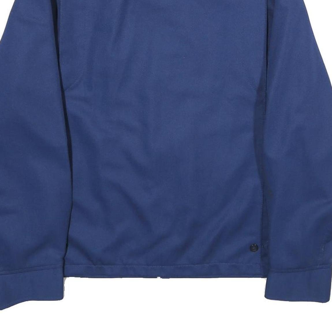 RIVERSIDE Mens Blue Jacket M Polyester Zip Plain Classic Fit Casual Outerwear