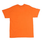GILDAN Mens Orange San Francisco Gamer Graphic T-Shirt L Short Sleeve Crew Neck