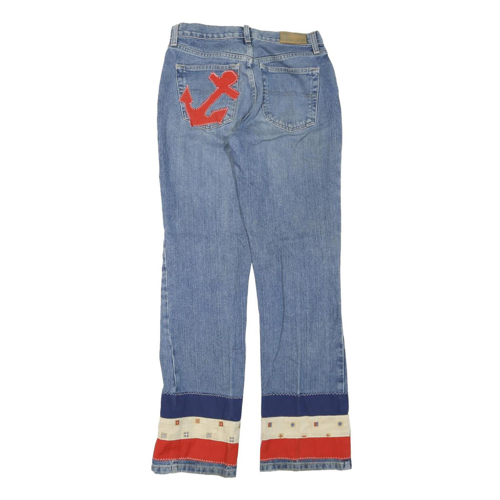 TOMMY HILFIGER Womens Regular Straight Denim Light W28 L31 Nautical Styled Jeans