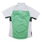 NIKE Mens Green & Grey Sports Zip Jacket M Polyester Blend Athletic Fit