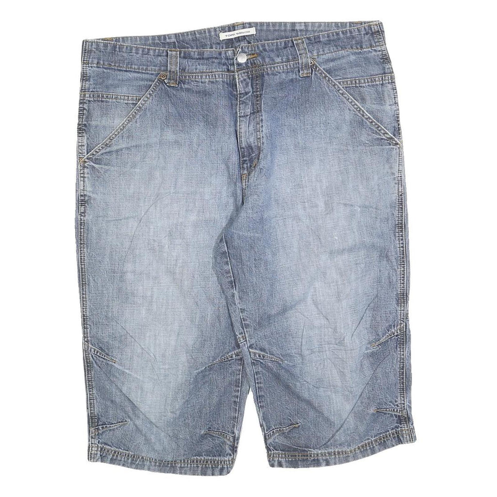 TOM TAILOR Mens Denim Blue Casual Shorts XL W38 Cotton Blend
