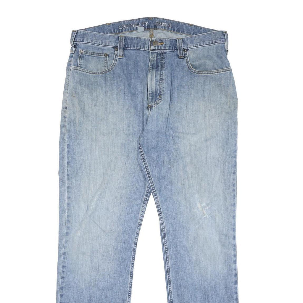 CARHARTT Mens Jeans Blue Relaxed Straight Denim Medium W36 L32 Workwear Casual
