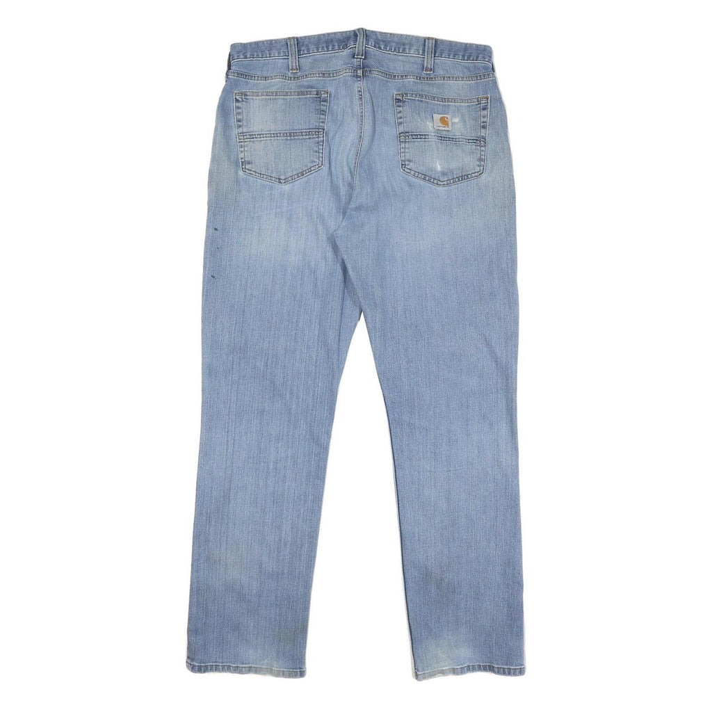 CARHARTT Mens Jeans Blue Relaxed Straight Denim Medium W36 L32 Workwear Casual