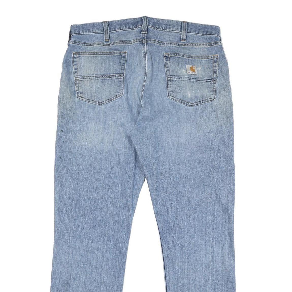 CARHARTT Mens Jeans Blue Relaxed Straight Denim Medium W36 L32 Workwear Casual