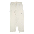 MAX DRIVE Mens Cotton Blend Beige Relaxed Cargo Trousers W32 L32 Casual