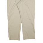 DICKIES Mens Cotton Blend Beige Regular Fit Straight Leg Trousers W40 L30