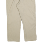DICKIES Mens Cotton Blend Beige Regular Fit Straight Leg Trousers W40 L30