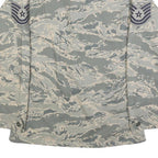 BETHEL INDUSTRIES INC Womens Grey Camouflage Military Cotton Blend Jacket M