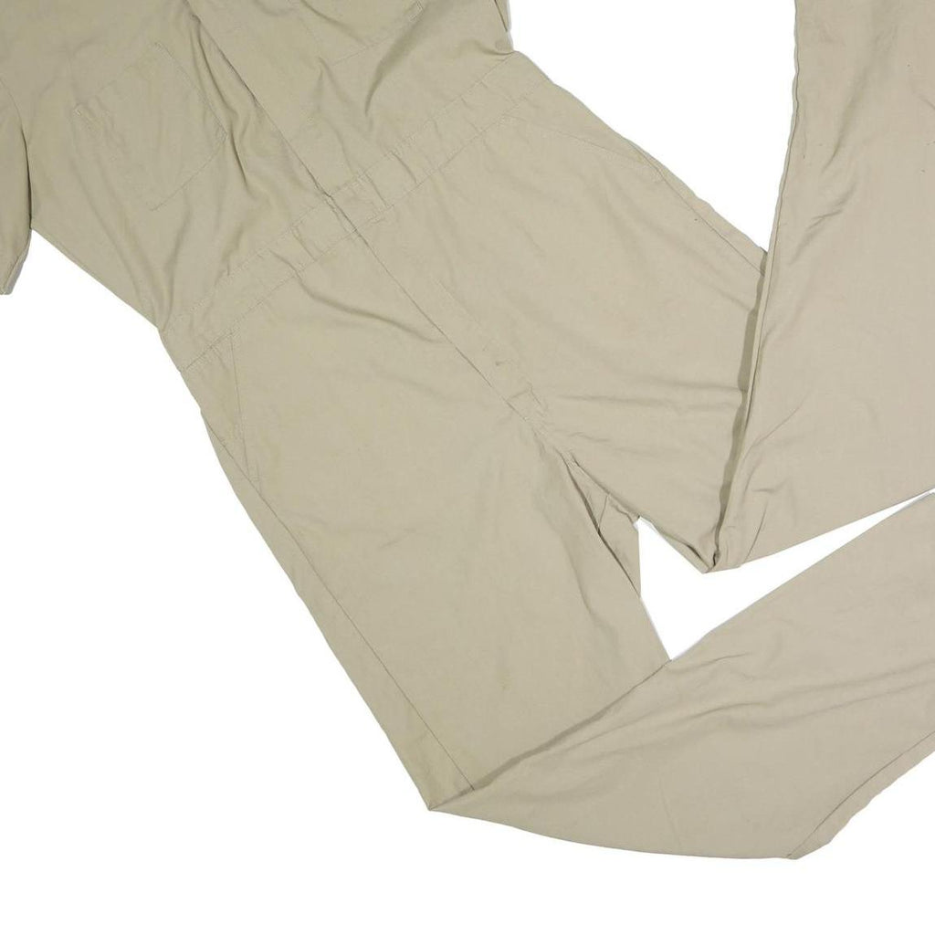 DICKIES Mens Beige Cotton Blend Dungarees Regular Fit L W40 L32 Workwear