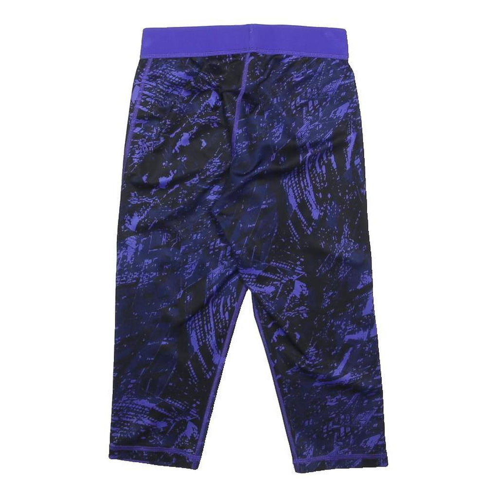 ADIDAS Womens Shorts Blue & Black S W22 Synthetic Activewear Fitness