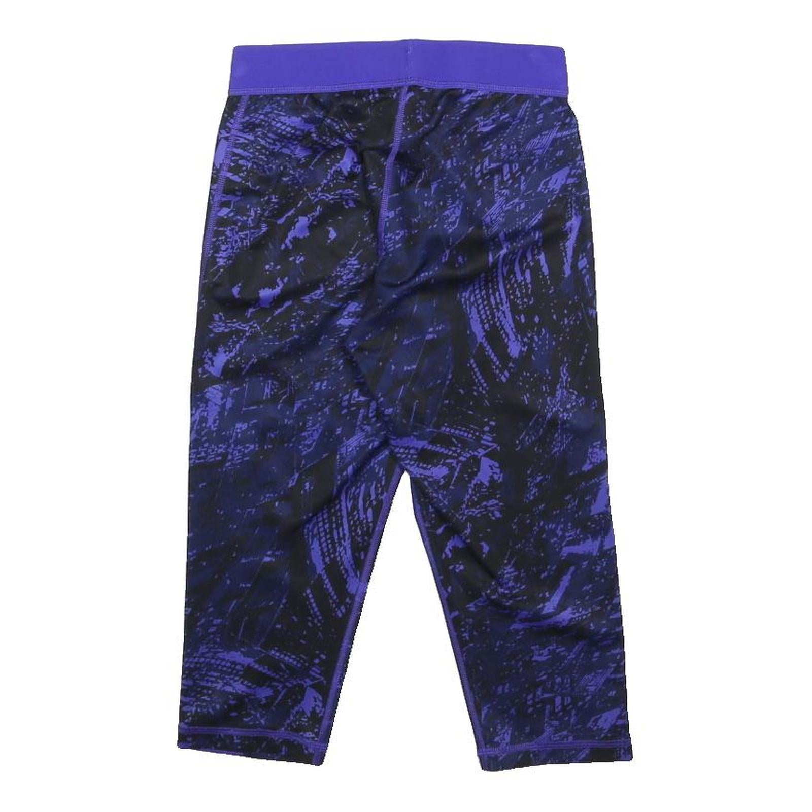 ADIDAS Womens Shorts Blue & Black S W22 Synthetic Activewear Fitness