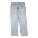 CARHARTT Womens Regular Fit Straight Leg Denim Light W34 L31 Cotton Blend Zip