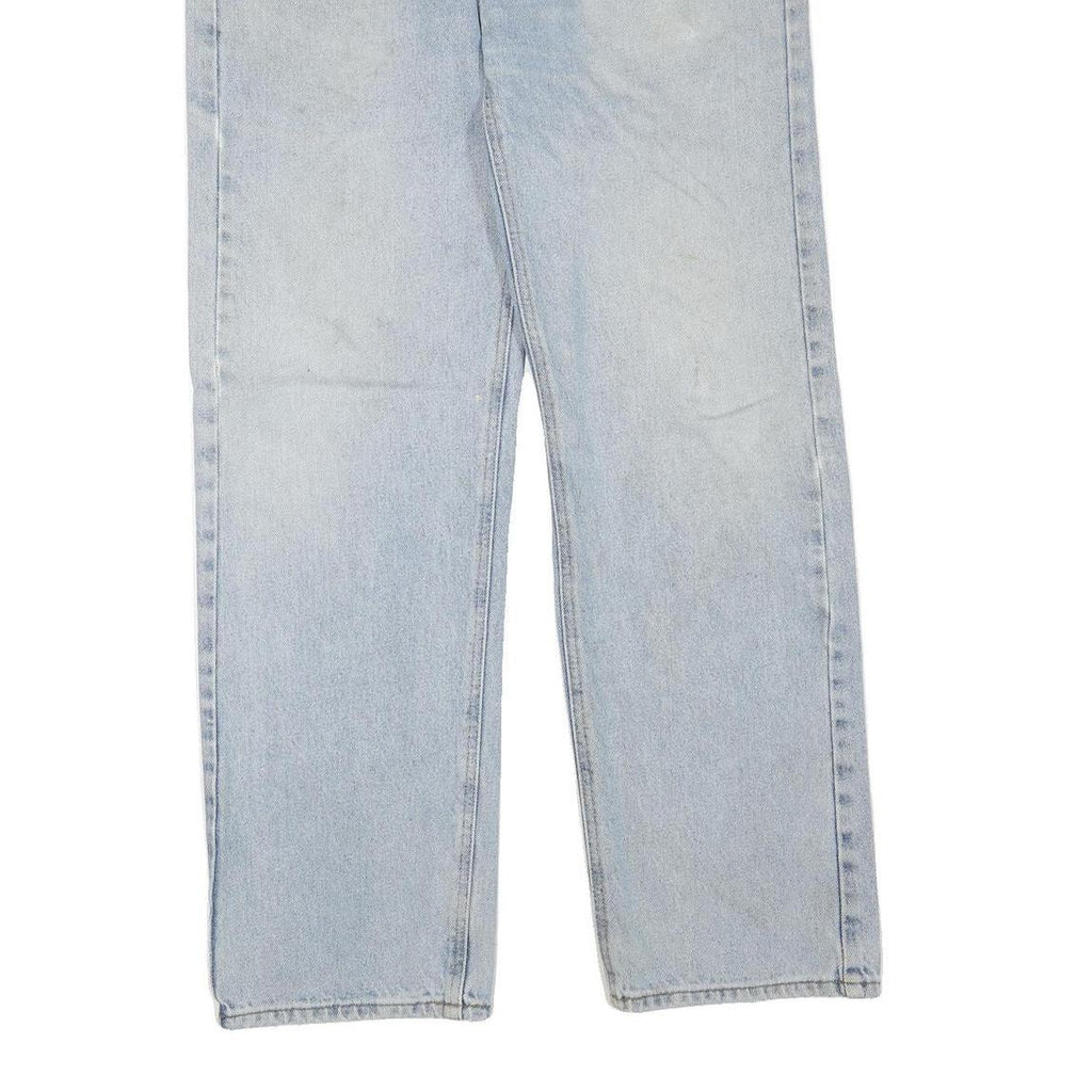 CARHARTT Womens Regular Fit Straight Leg Denim Light W34 L31 Cotton Blend Zip