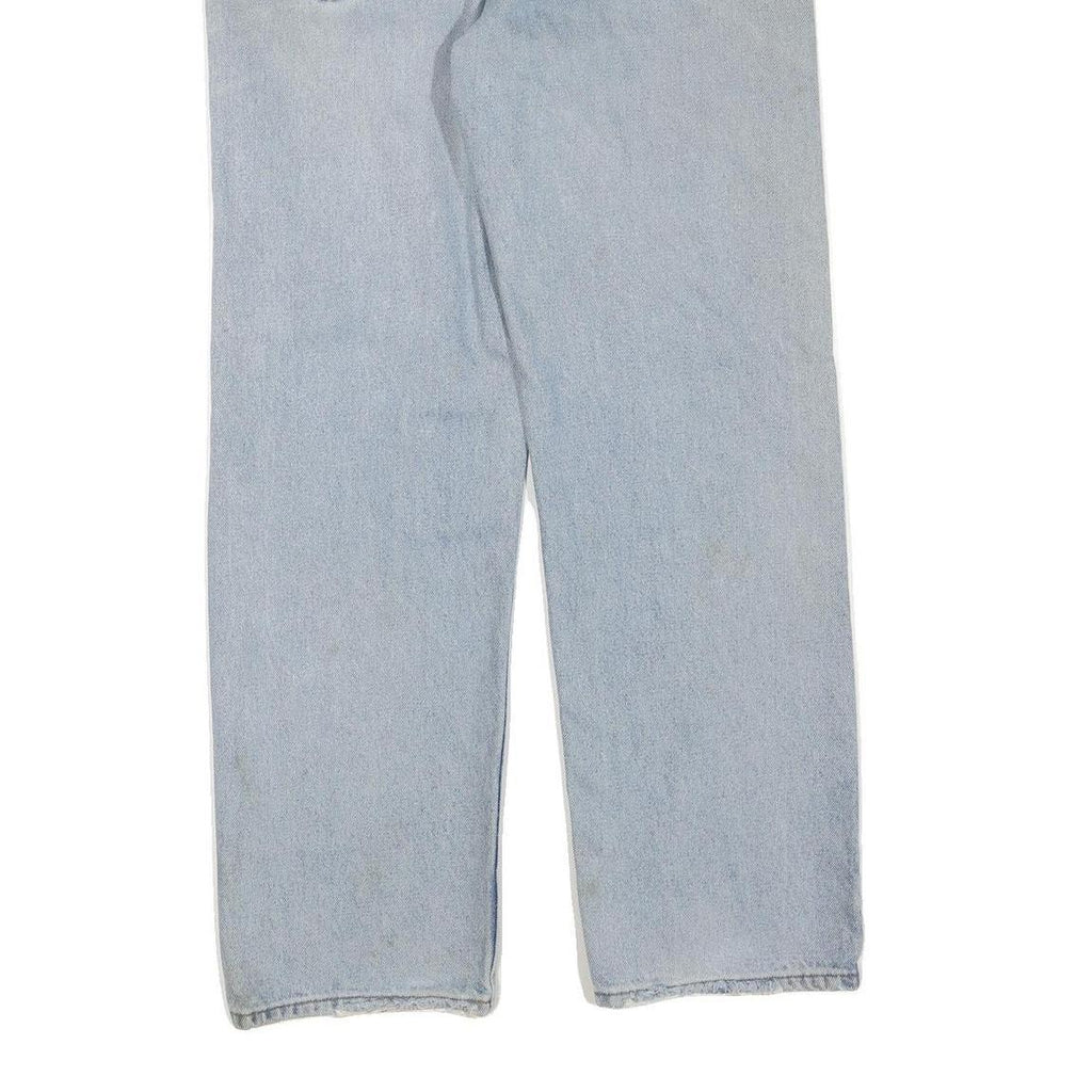 CARHARTT Womens Regular Fit Straight Leg Denim Light W34 L31 Cotton Blend Zip