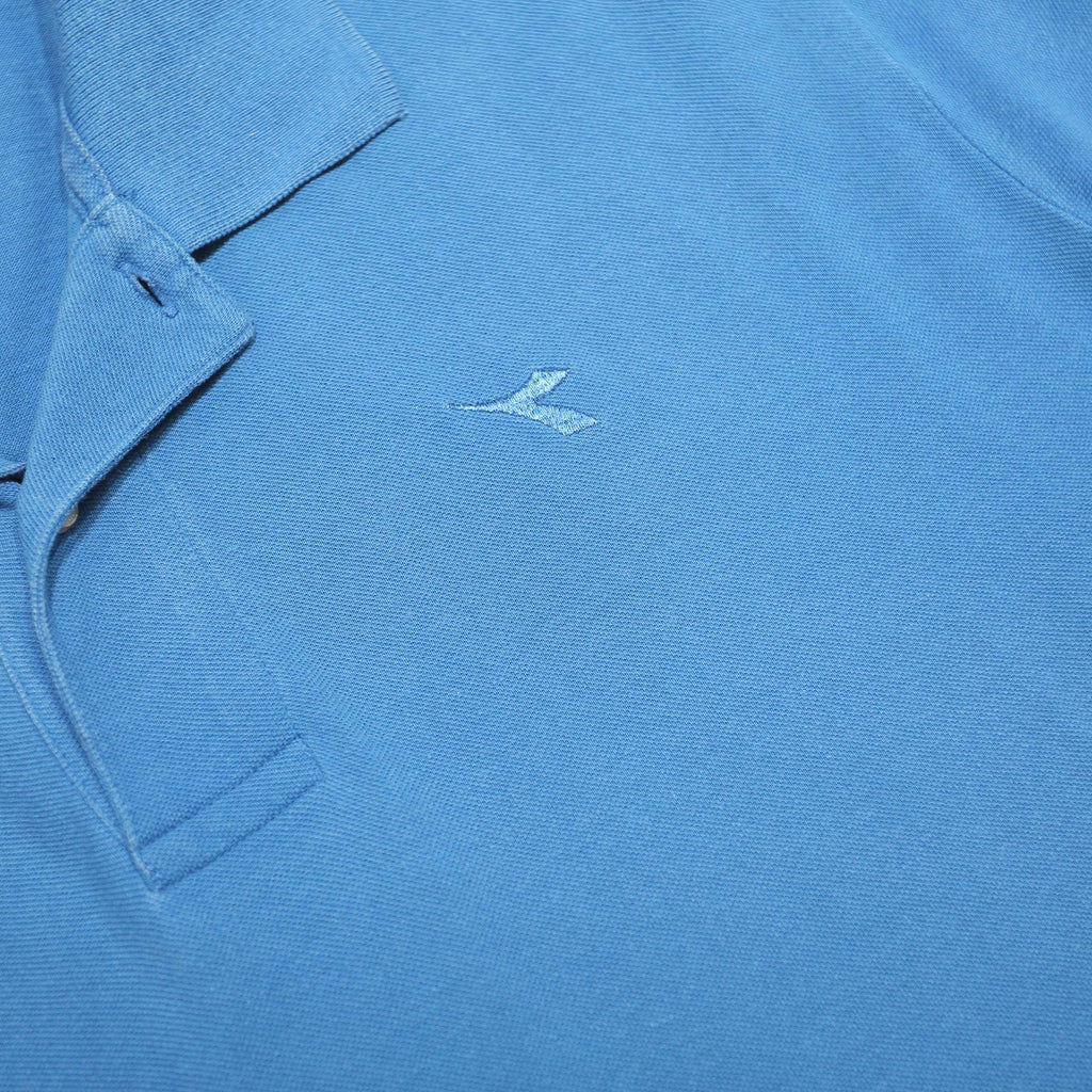 DIADORA Mens Blue Polo Shirt 2XL Cotton Blend Casual Short Sleeve Basic