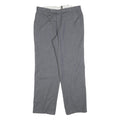 FREY Mens Wool Grey Regular Fit Straight Leg Trousers W34 L32 Classic Formal