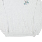 WHALE Mens Grey Polo Collar XL Sweatshirt Cotton Blend Casual Pullover