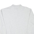 WHALE Mens Grey Polo Collar XL Sweatshirt Cotton Blend Casual Pullover