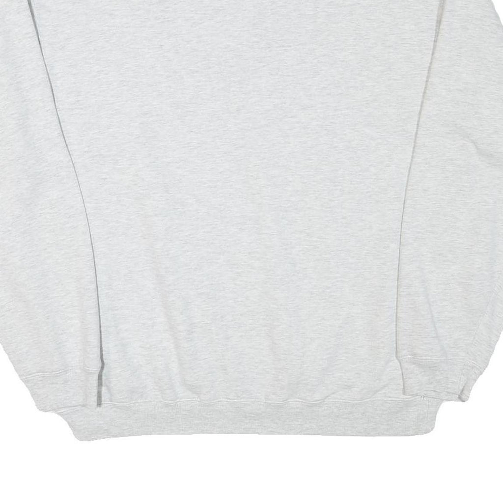 WHALE Mens Grey Polo Collar XL Sweatshirt Cotton Blend Casual Pullover