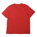 ADIDAS Mens Red T-Shirt M Short Sleeve Crew Neck Cotton Logo Graphic