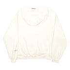 ESSENTIALS Mens White Hoodie M ESSENTIALS Printed Cotton Blend Sweatshirt