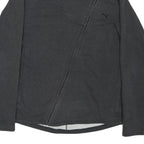 PUMA Womens Black Cotton Blend Jacket XL Zip Plain Casual Sportswear Style