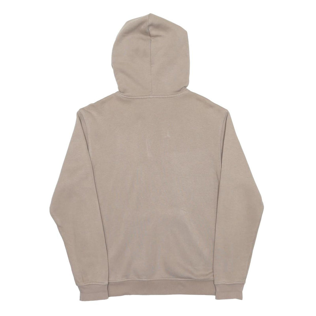 ADIDAS Womens Beige Hoodie UK 12 Cotton Blend Pullover Casual Sport Sweatshirt