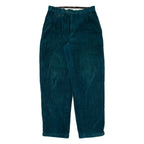 LIBERTY Mens Corduroy Trousers Blue Relaxed Straight W30 L32