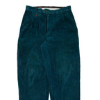 LIBERTY Mens Corduroy Trousers Blue Relaxed Straight W30 L32
