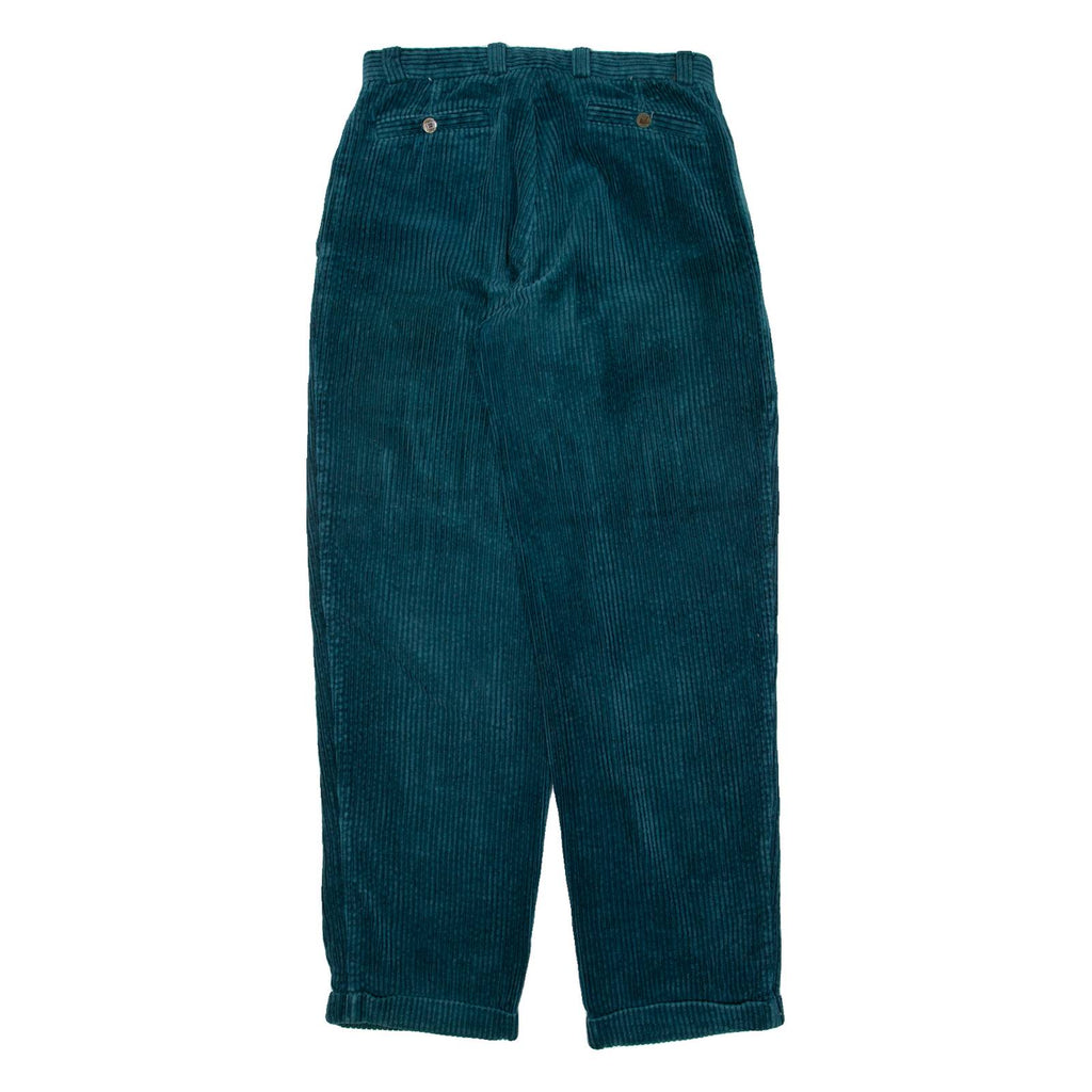 LIBERTY Mens Corduroy Trousers Blue Relaxed Straight W30 L32