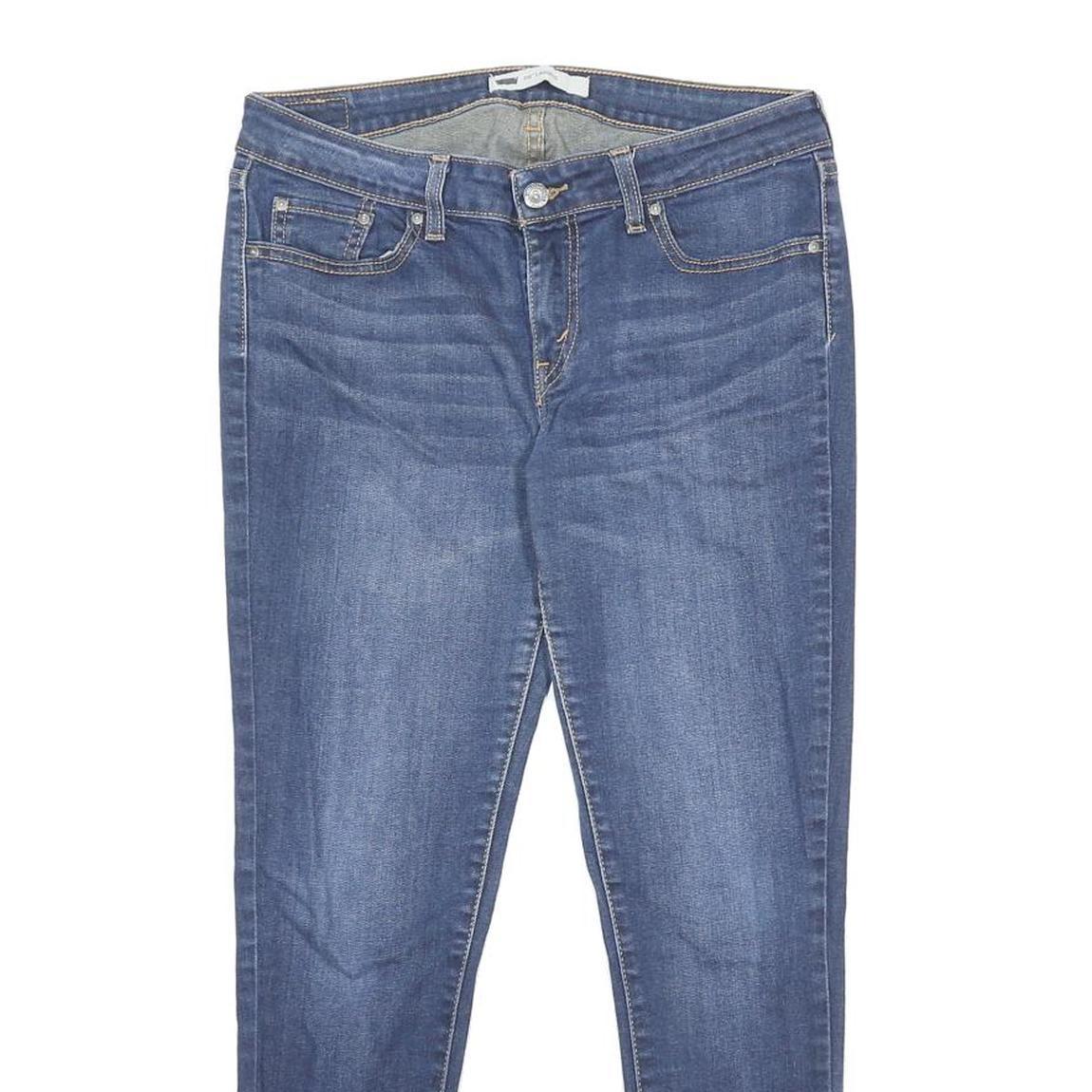 LEVI'S 535 Womens Jeans Blue Slim Skinny Denim Medium W32 L27 Stretch Cotton