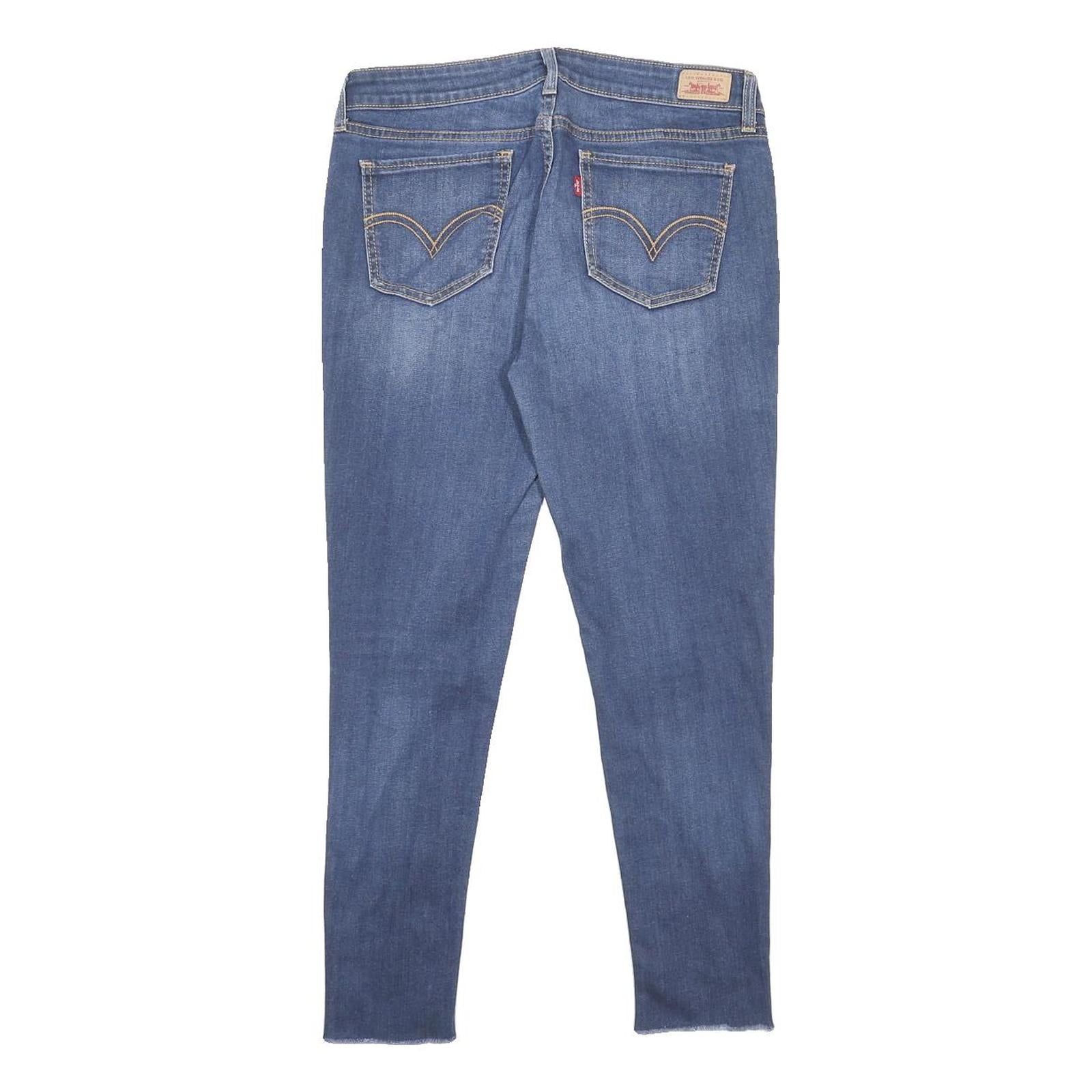 LEVI'S 535 Womens Jeans Blue Slim Skinny Denim Medium W32 L27 Stretch Cotton