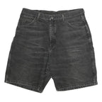 WRANGLER Mens Denim Black Classic Shorts Size L W39 Casual Cotton