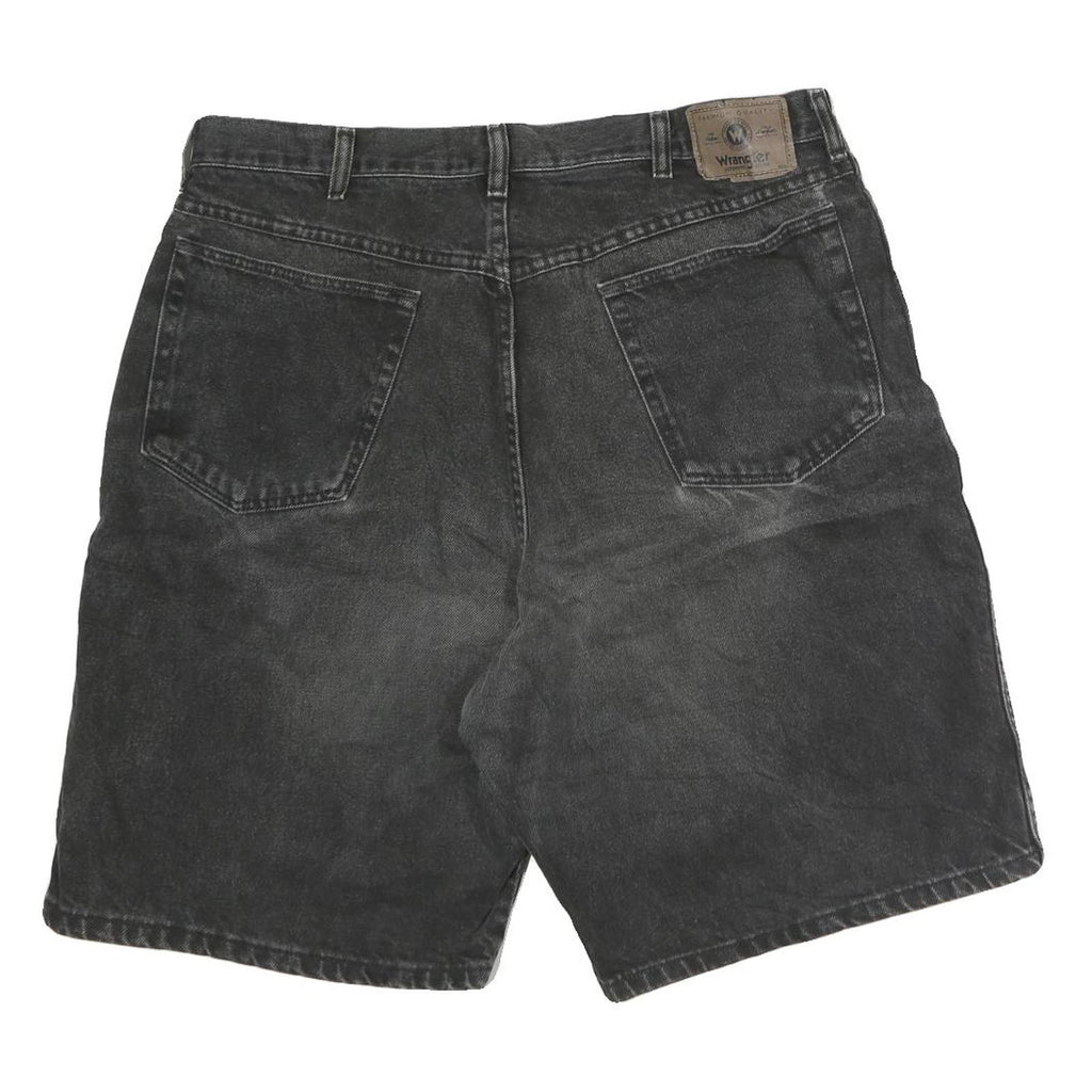 WRANGLER Mens Denim Black Classic Shorts Size L W39 Casual Cotton