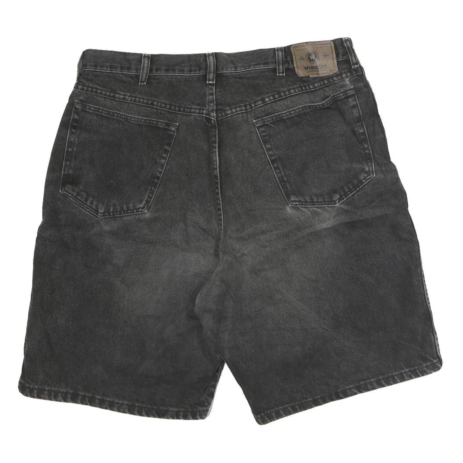 WRANGLER Mens Denim Black Classic Shorts Size L W39 Casual Cotton