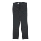 DICKIES Womens Cotton Blend Black Regular Fit Straight Leg Trousers W30 L31